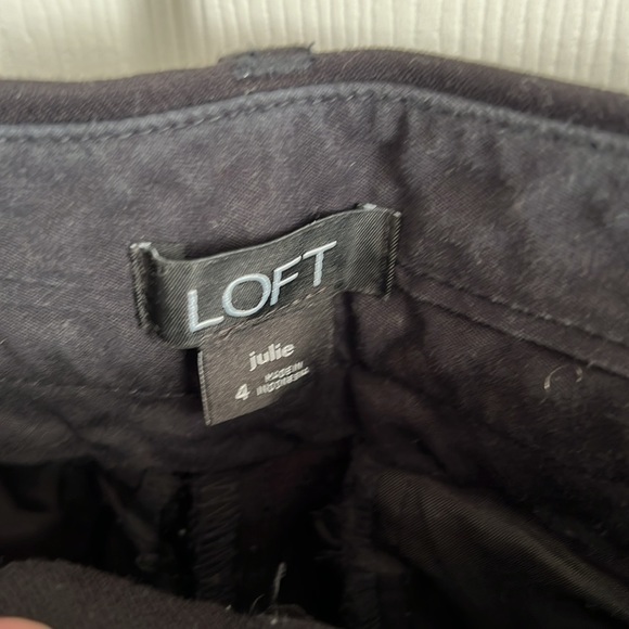 Ladies‎ Loft size 4 black Julie pants - Picture 3 of 9